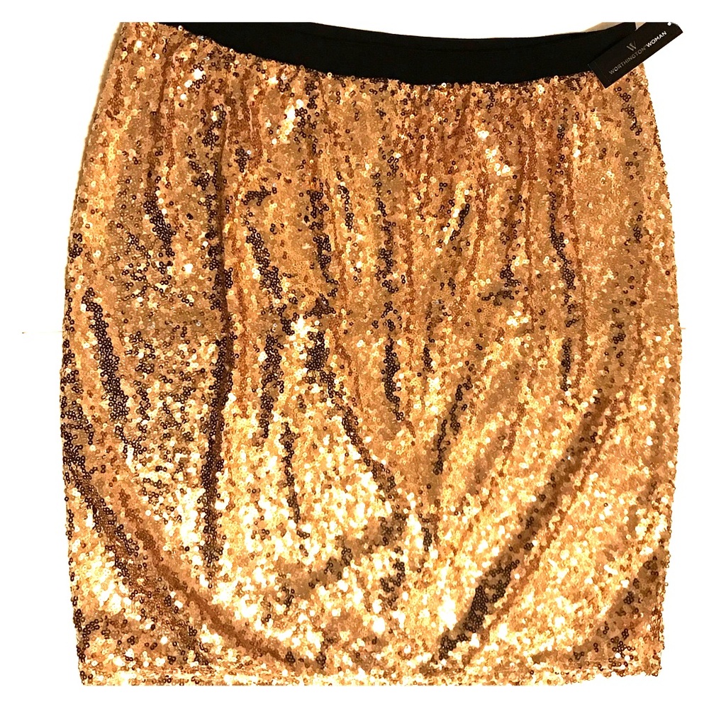 Gold sequins shirt